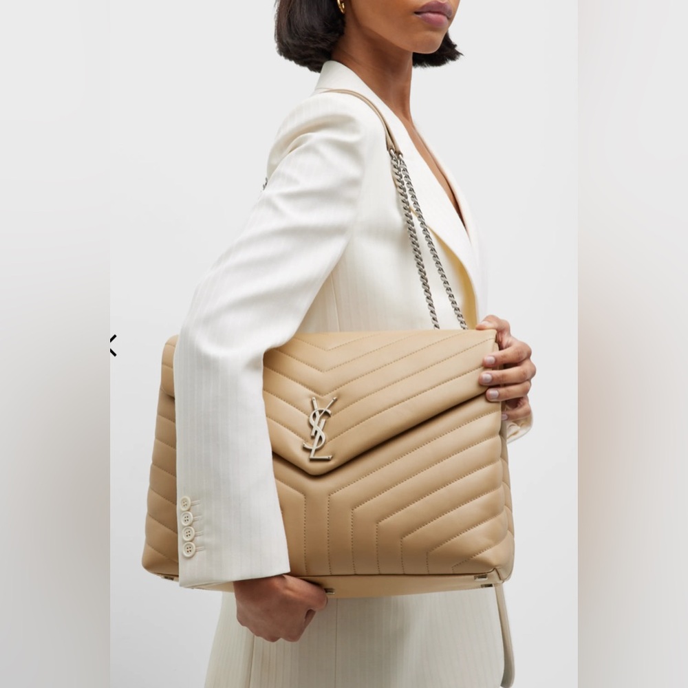Yves Saint Laurent Loulou Large YSL Shoulder Bag in Quilted Leather. NWT - Picture 2 of 15